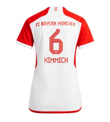 Bayern Munich Joshua Kimmich #6 Replica Home Stadium Shirt for Women 2023-24 Short Sleeve